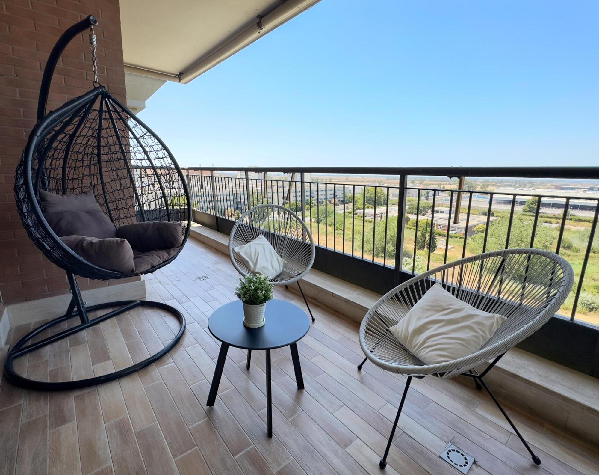 Sunset Escape Apartment - Panoramic Terrace Фьюмичино Экстерьер фото